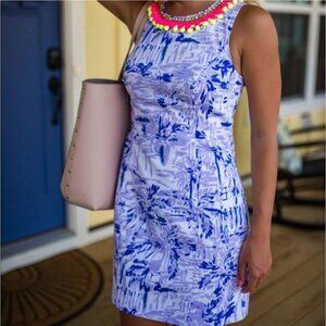 LILLY PULITZER Mila Shift Lilac Verben Rock the Dock Women's Size 10 NEW with Ta
